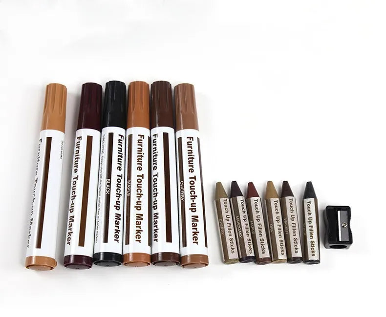 Furniture Repair Pen Markers Remover Wood Scratches Restore Kit Scratch Filler Paint Wooden Cabinet Floors Tables Repair Tool