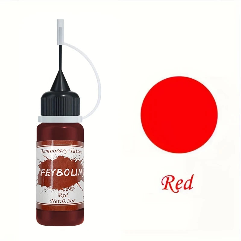 Colorful Tattoo Juice Paste,Easy-to-Use Henna Tattoo For Body Paint DIY Tattoos Temp, DIY Fake Tattoo Semi Permanent For Women