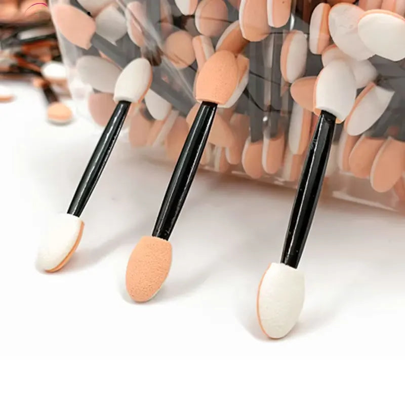 【Hot sales】Eyeshadow Stick Double Head Latex Sponge Disposable Eyeshadow Brush Portable Smudge Eye Nail Brush Beauty Kit