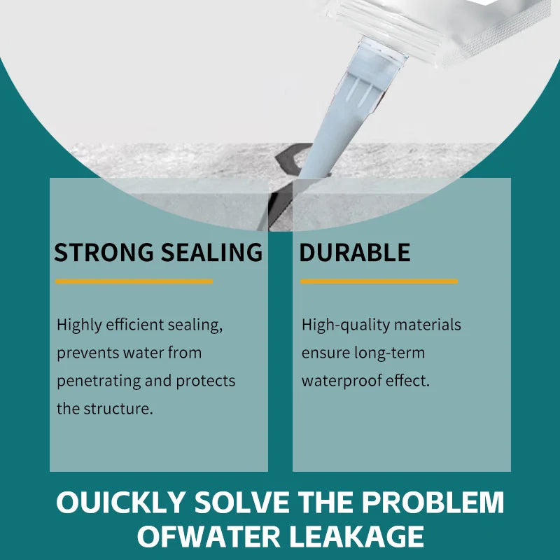 Waterproof Sealant Roof Floor Caulk Glue Concrete Joint Filling Repair Sealants Crack Repair Wall Joint Caulking Adhesive 500ml