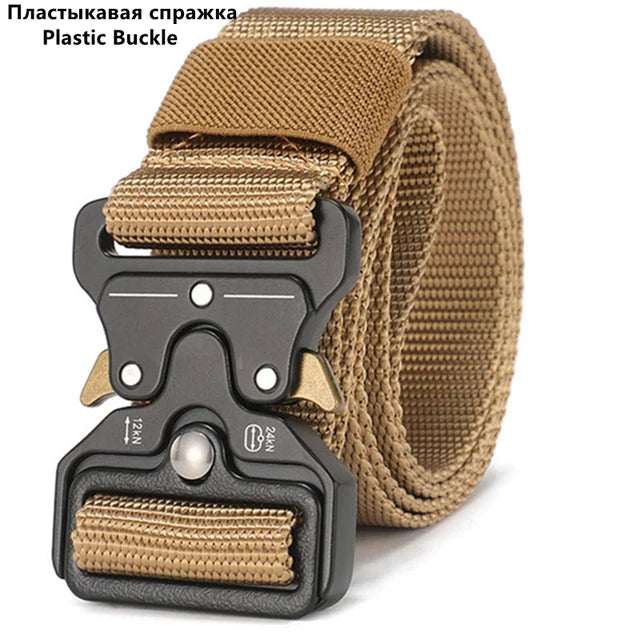 Men Belt Outdoor Hunting Outdoors Belt Multi-Function Buckle Nylon Belt High Quality Canvas Belt