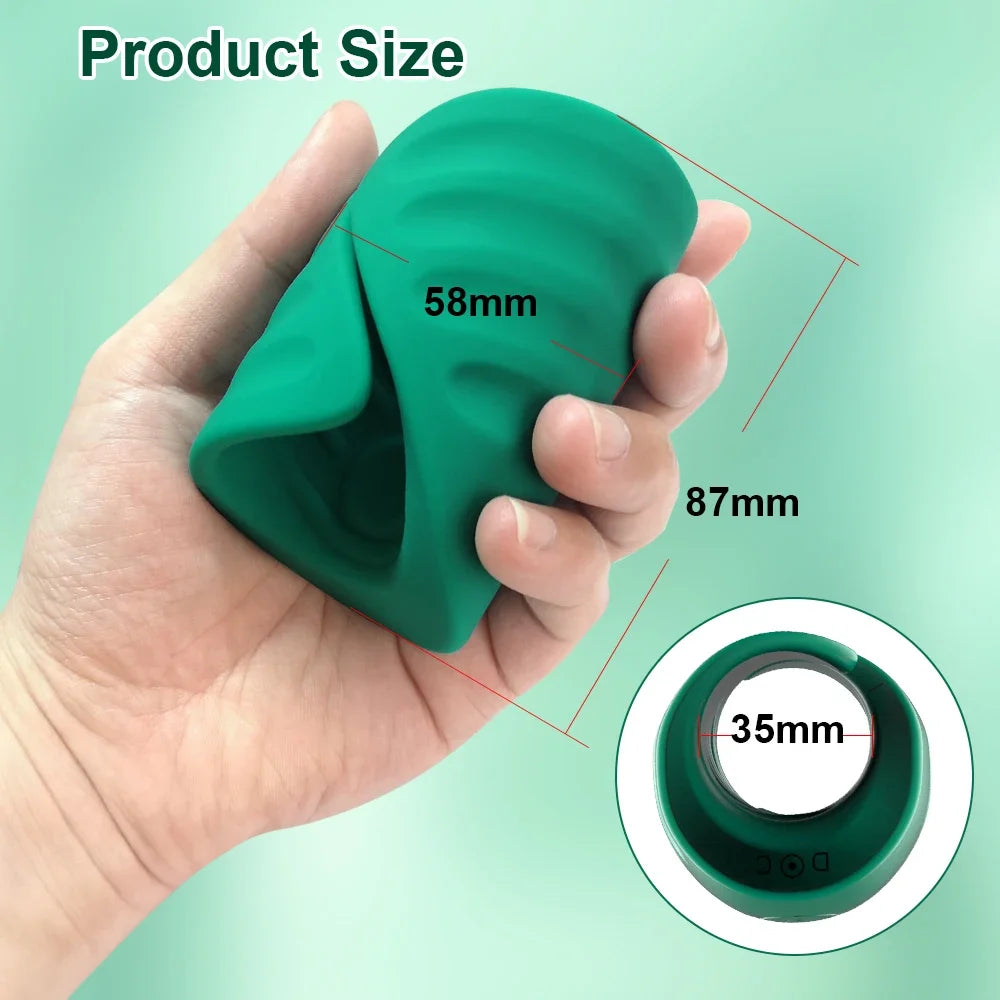 Glans Trainer for Men Powerful Vibrating Penis Training Glans Masturbator Lasting Endurance Massager Vibrator Erotic Sex Toys