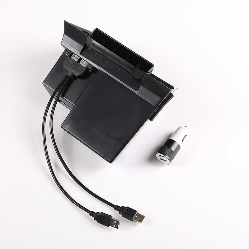 Car Organizer Seat Gap Box Leather Car Seat Gap Organizer 2 USB Auto Crevice Storage Case For Stowing Tidying For Honda Civic