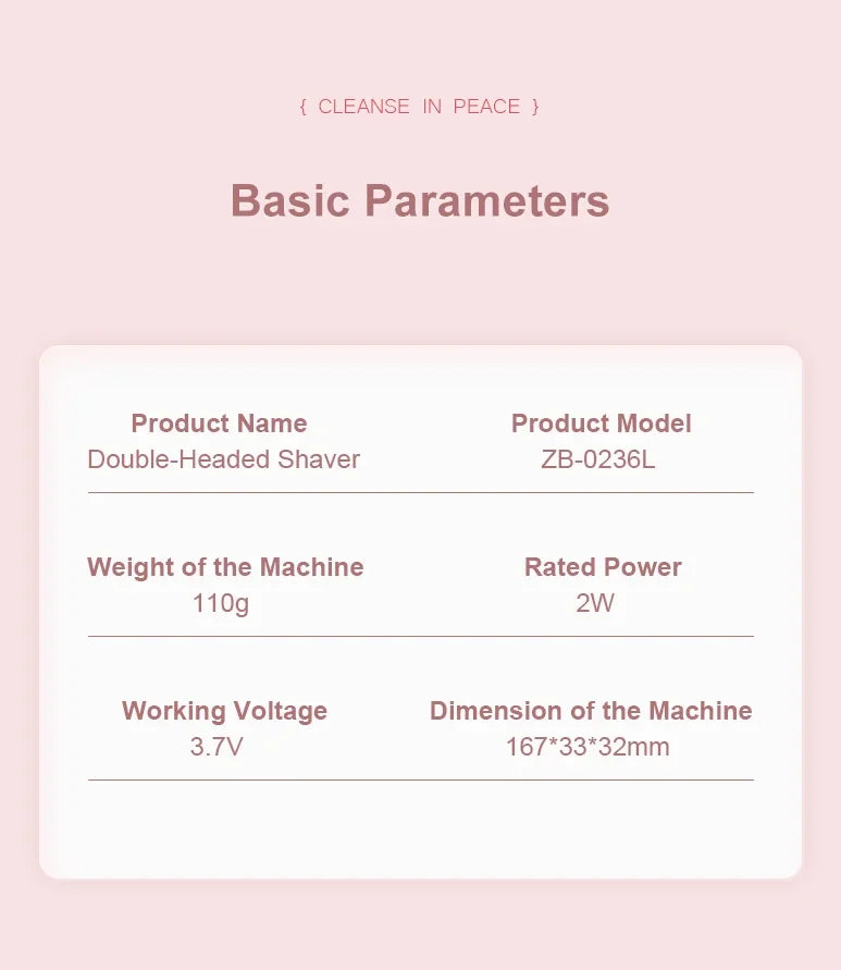Electric Epilator Women's Razor Painless Women's Beard Epilator Women's Leg Bikini Body Hair Trimmer Women's Facial Epilator