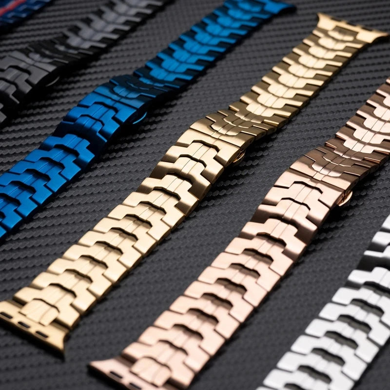 Stainless Steel Strap For Apple Watch Series 11 10 9 8 SE 3 46mm 45mm 42mm 44mm Metal Bracelet Band For iWatch Ultra 3/2/1 49mm