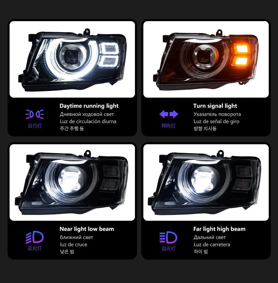 Car Lights for Nissan Patrol Y61 LED Headlight 2005-2022 Head Lamp Drl Dynamic Signal Projector Lens Automotive Accessories