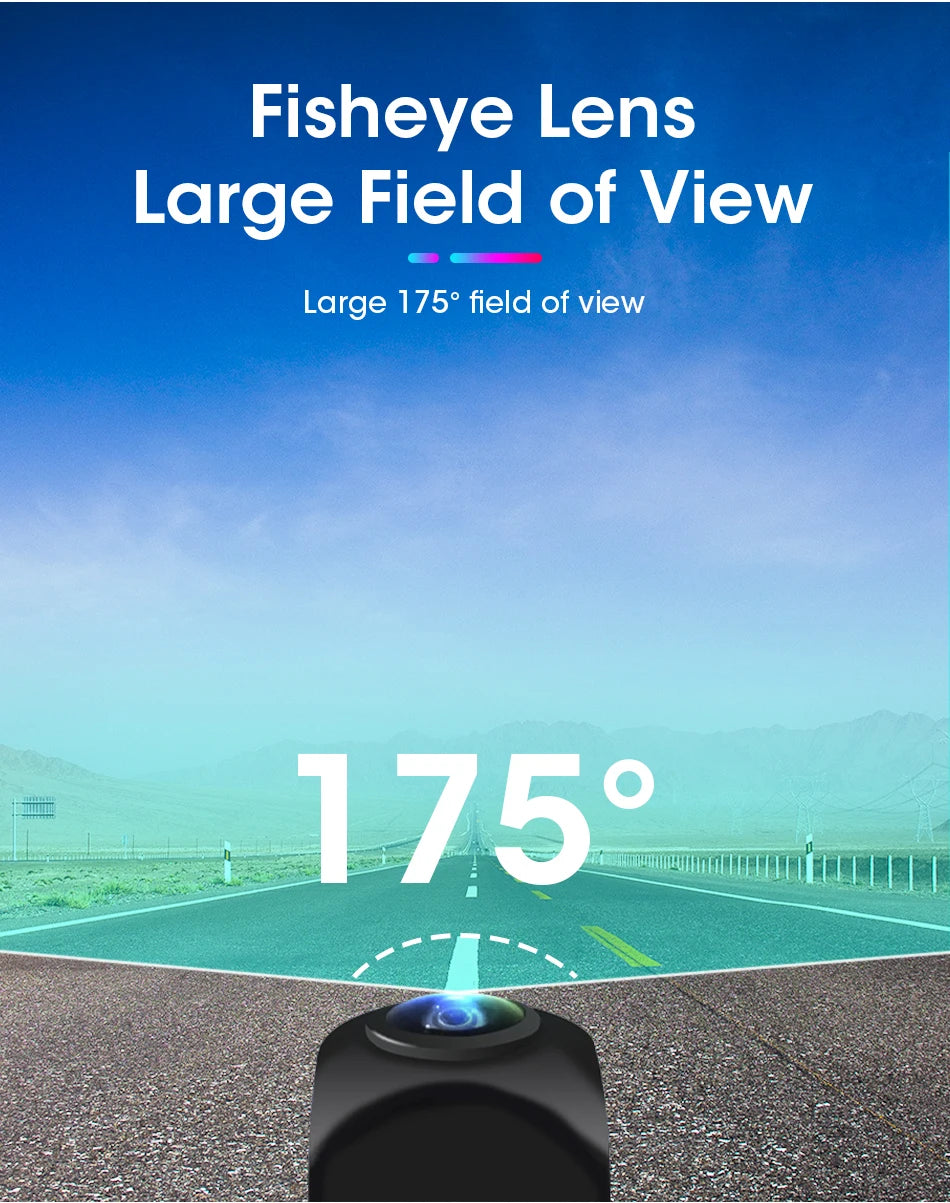 1080P Waterproof Vehicle Camera with Night Vision for Rear View Universal Backup Camera Car Monitor Head Unit Audio Reverse Cam