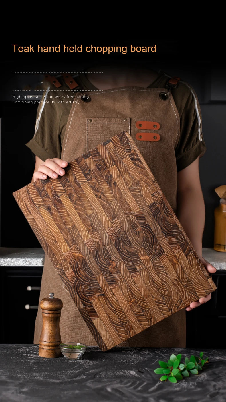 Large Size,High Quality Teak Wood Cutting Board:16.5*11.8 Inch/13.3*9.5 Inch,1 Inch Thick,Suitable For Christmas,Halloween