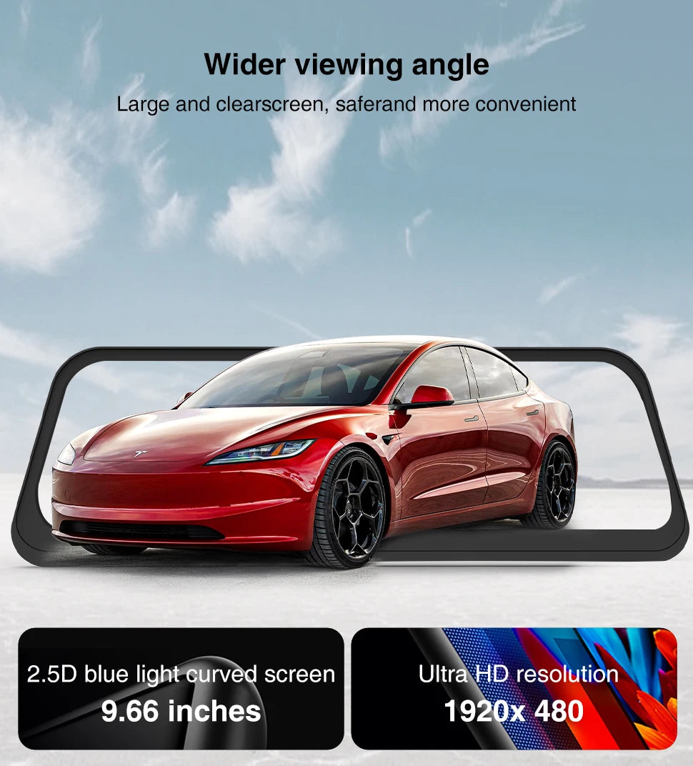 2025 NEW 9.6" Head Up Display for Tesla HUD for Model 3 2016-2023 Y 2020-2024 5-minute Quick Installation Carplay Android AUTO