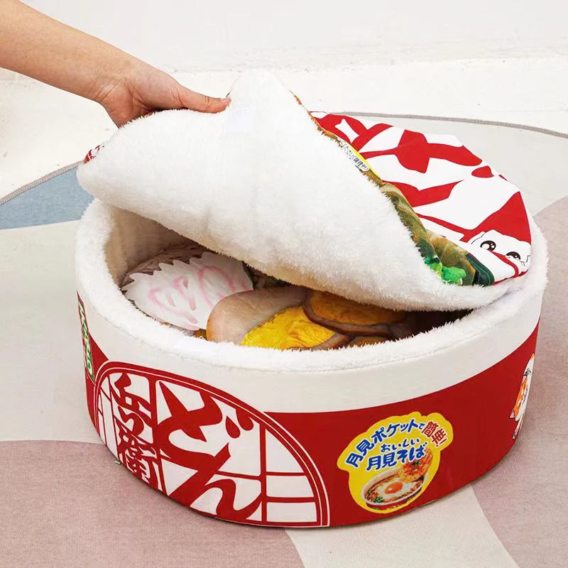 New Style Cat Tent Funny Noodles Small Dog Bed  Sleeping Bag Cushion for Cats Plush Bed Furniture Accessories of Pet Products