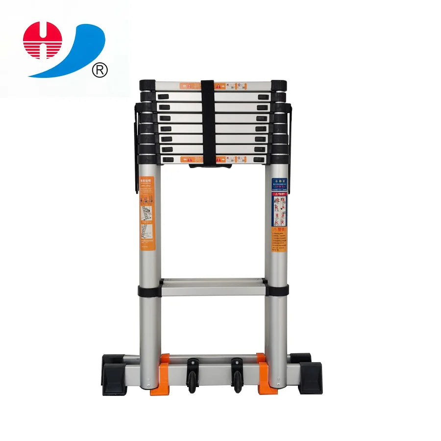 ZC1-Portable Indoor/Outdoor Folding Telescopic Ladder Aluminum Alloy Step Folding Combination Industrial Domestic Ladder
