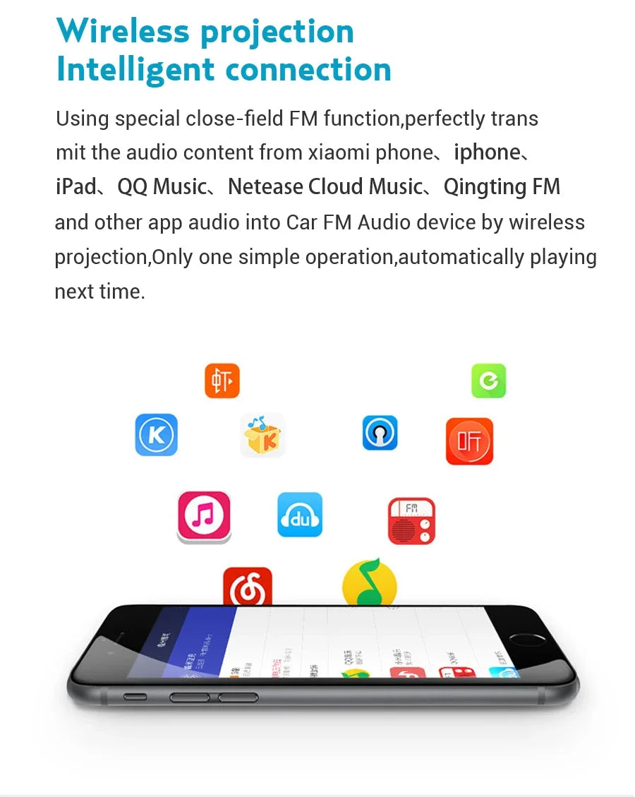 Roidmi 3S Mojietu Bluetooth 5V 3.4A Dual USB Car Charger MP3 Music Player FM Transmitters For iPhone And Android
