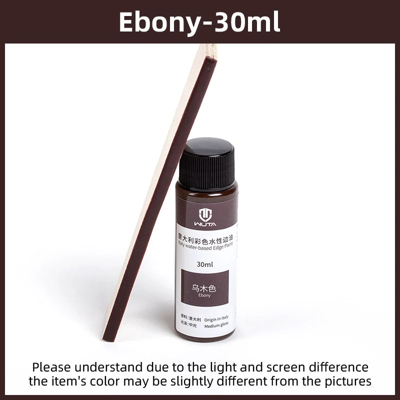 WUTA 30ml Professional Leather Edge Paint Oil Dye Edge Dressing Color Coats Leather Finish Supplies DIY Craft Leather Shoe Edges