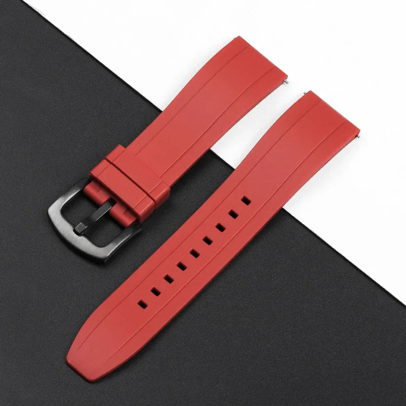 Quality Rubber Watch Strap 20mm 22mm 24mm for Seiko 5 Green Water Ghost Abalone Men Sport Silicone Wristband Quick Release Band