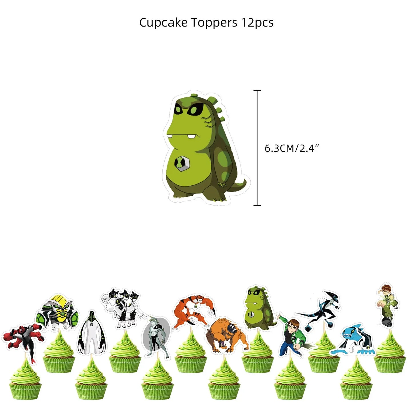 Ben 10 Birthday Balloons Decoration Set Flag Pulling Outdoor Picnic Supplies Birthday Party Decor Ben 10 Anime Party Supplies