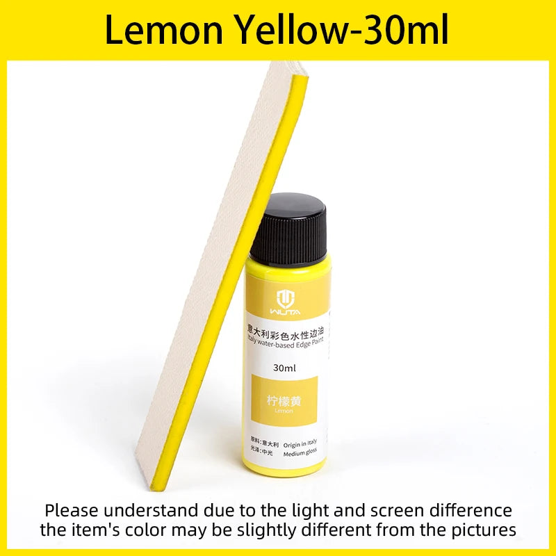 WUTA 30ml Professional Leather Edge Paint Oil Dye Edge Dressing Color Coats Leather Finish Supplies DIY Craft Leather Shoe Edges