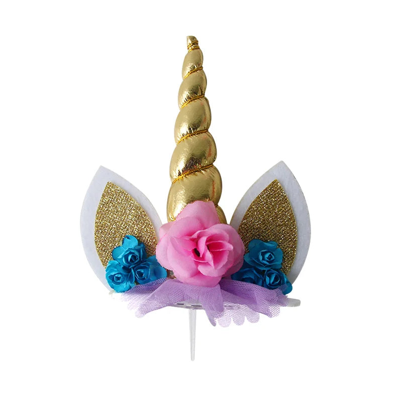 Unicorn Party Cake Topper Cloud Rainbow Cake Flags Decor Kids Birthday Party Cupcake Topper Unicorn Party Supplies