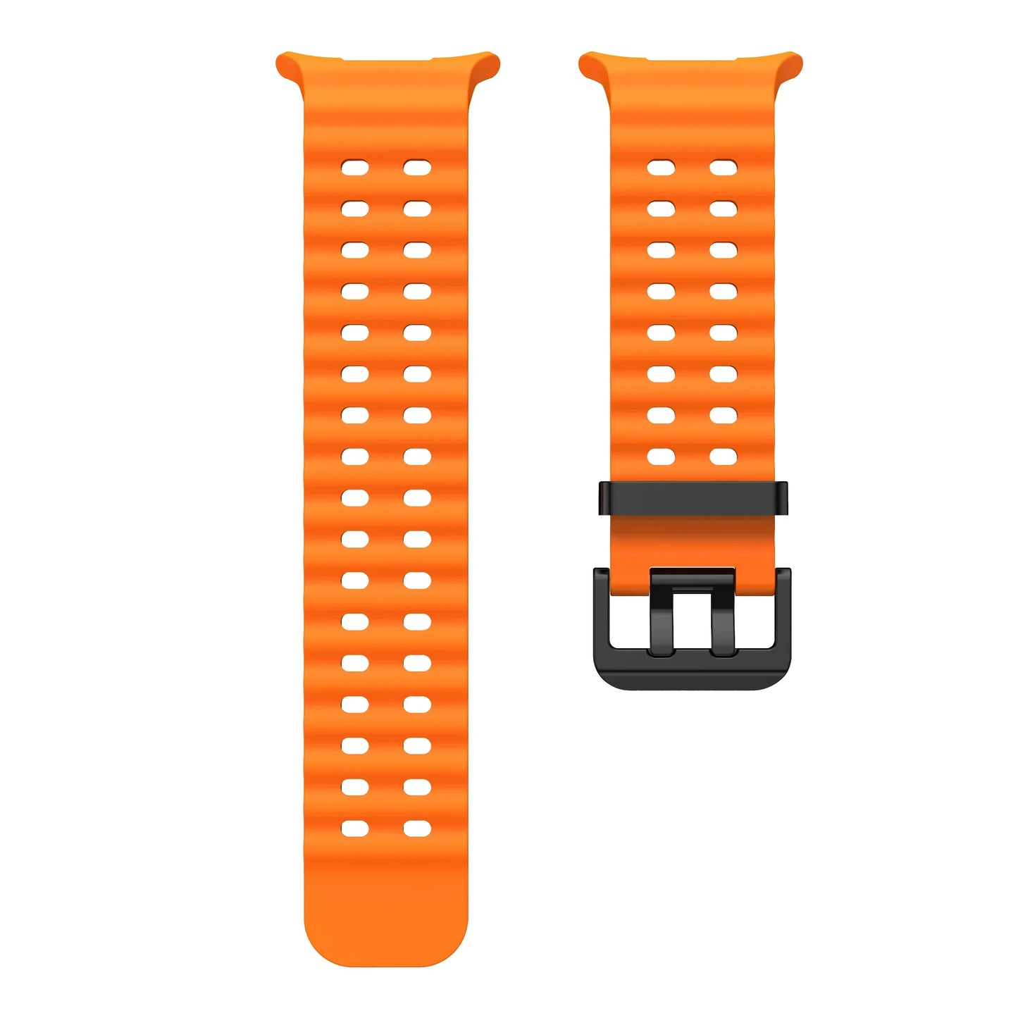 NEW Marine Silicone Strap for Samsung Watch Ultra 47mm Bracelet No Gaps Sport Two-tone Band for Galaxy 7 Ultra Watchband Straps