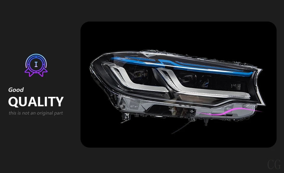 Car Styling Head Lamp for BMW 5 Series G30 Headlights 2017-2021 Headlight LED DRL Signal Projector Lens Automotive Accessories