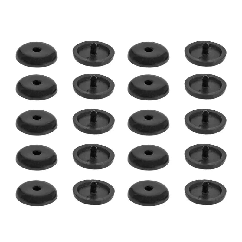 10PCS Car Seat Belt Stop Button Clips Seatbelt Adjuster Fastener Retainer Buckle Stopper Holder Rivet Stud Clips Car Accessories