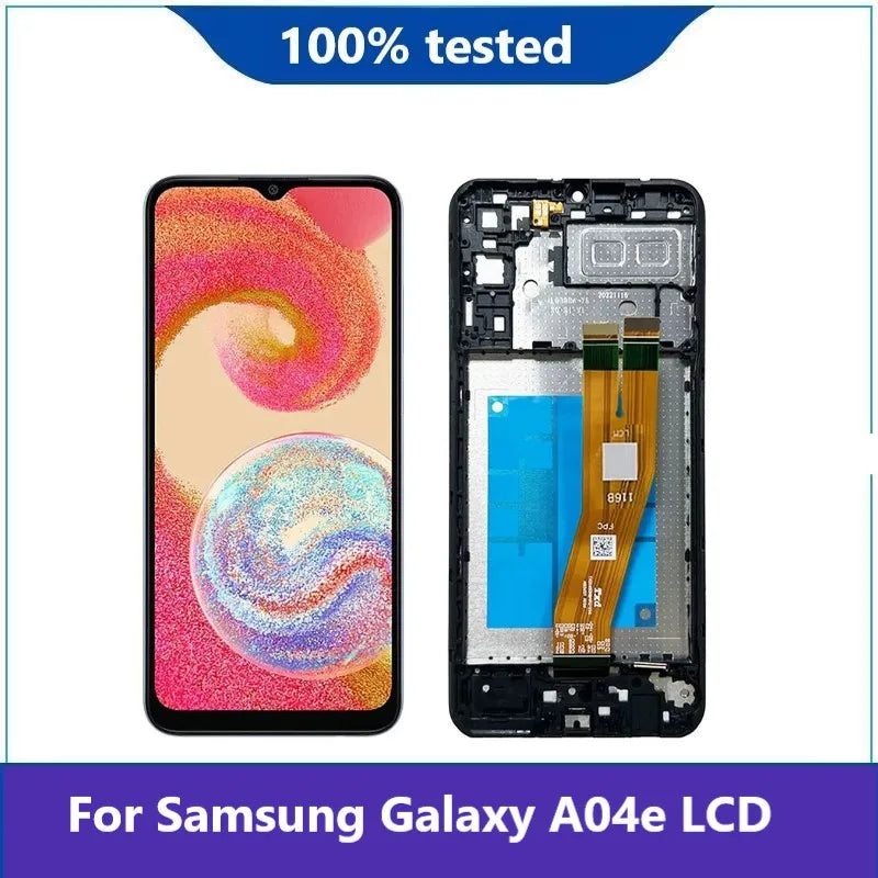 Origina LCD For Samsung Galaxy A04e A042F LCD Display Screen Touch Panel Digitizer Replacement For Samsung A04e LCD With Frame