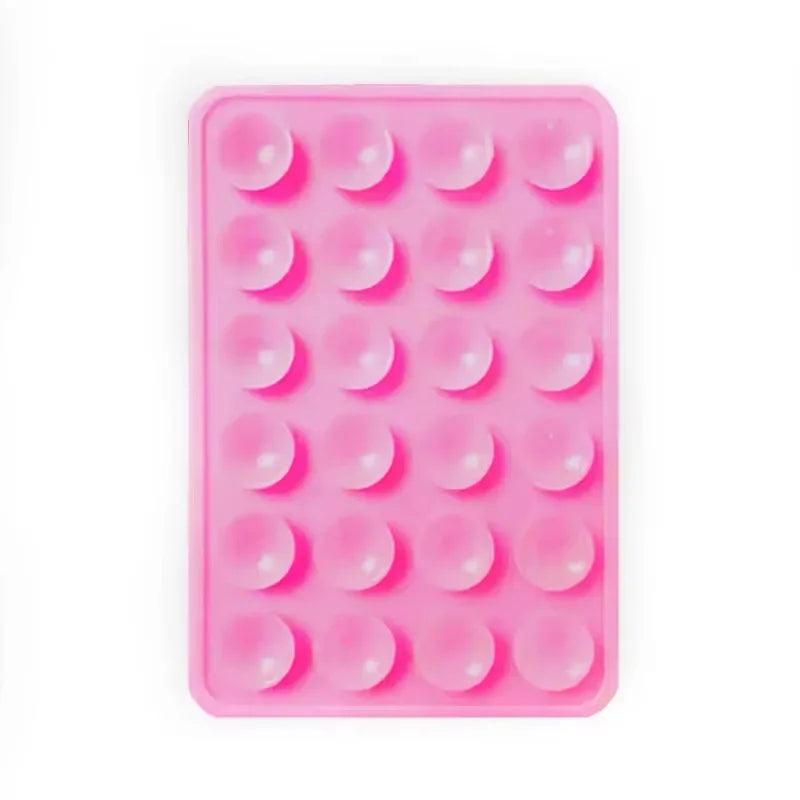 Phone Silicone Suction Cup Holder Multifunctional Suction Cup Wall Stand Square Anti-Slip Single-Sided Case Mount Back Sticker
