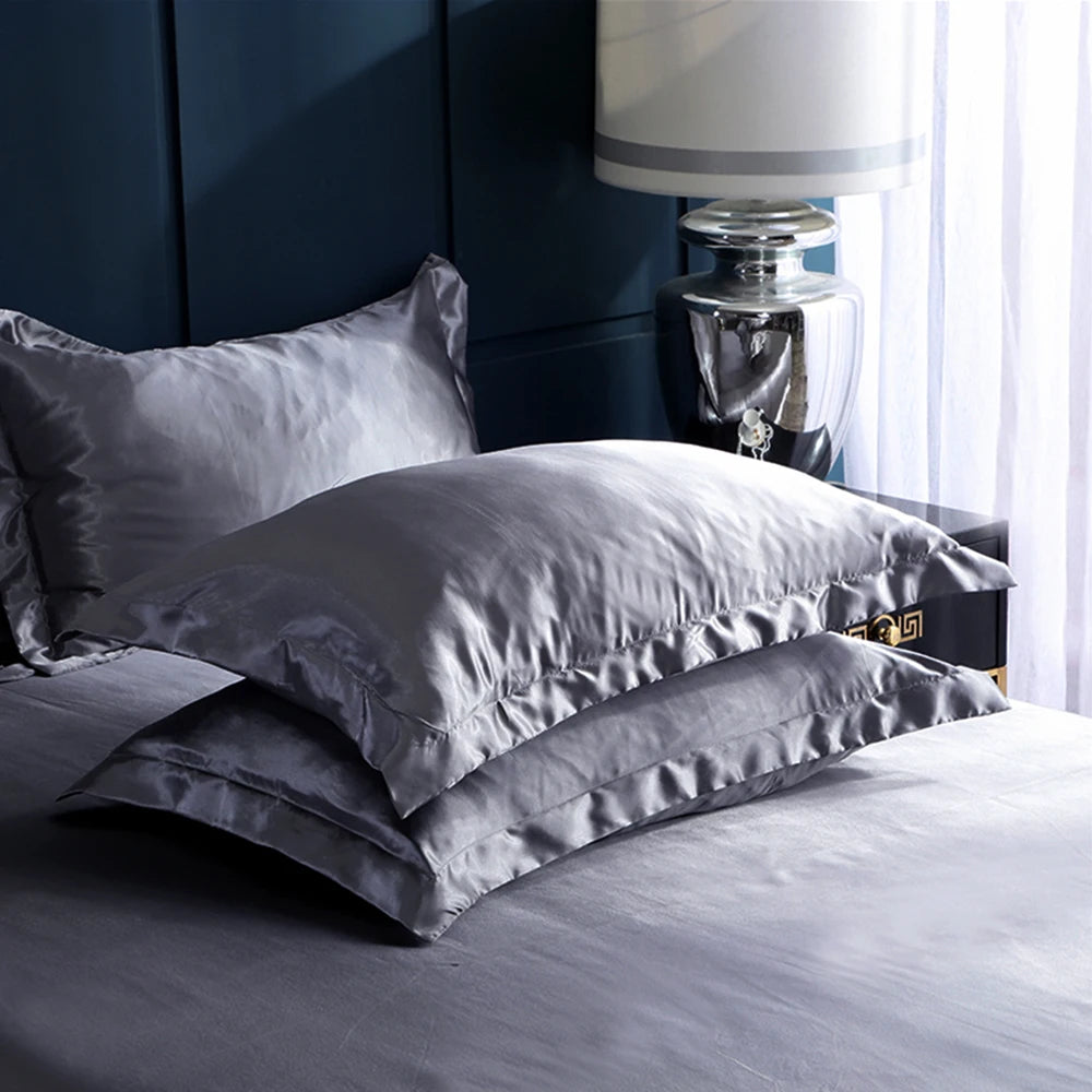 Pillowcase Silk Pillow Cover Silky Satin Beauty Pillow Case Comfortable Breathable Pillow Case Home Decor Wholesale Dropshipping