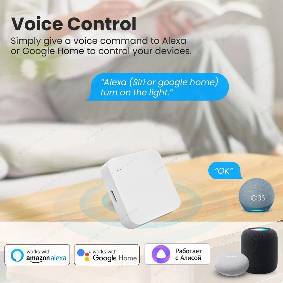 Zigbee Wireless Hub Gateway Bridge Smart Home Automation For Zigbee Devices Via Ewelink APP Alexa Google Assistant Alice