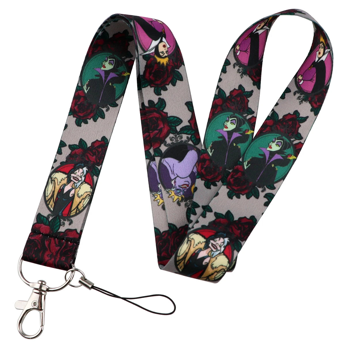 KKZ004 Mickey&Minnie Stitch Lanyard For Keys Keychain Badge Holder ID Credit Card Pass Hang Rope Lariat Phone Charm Gift
