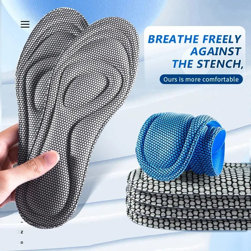 1 Pair Sports Massage Insole Memory Foam Insoles for Shoes Men Women Nano Antibacterial Massage Sport Insole Feet Orthopedic Sho