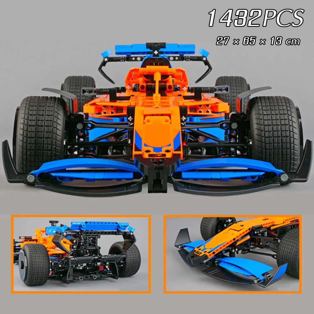 New Tech Compatible 42141 1432PCS F1 W14 E Race Car Model Building Block Famous City Vehicle Bricks Model Car Toy Kid Adlut Gift