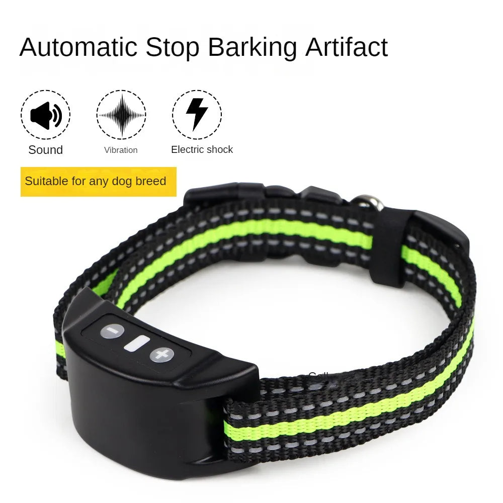 Electric Dog Training Collar Waterproof Dog Bark Collar Pet Usb Rechargeable Vibration Anti Barking Device Bark Deterrents
