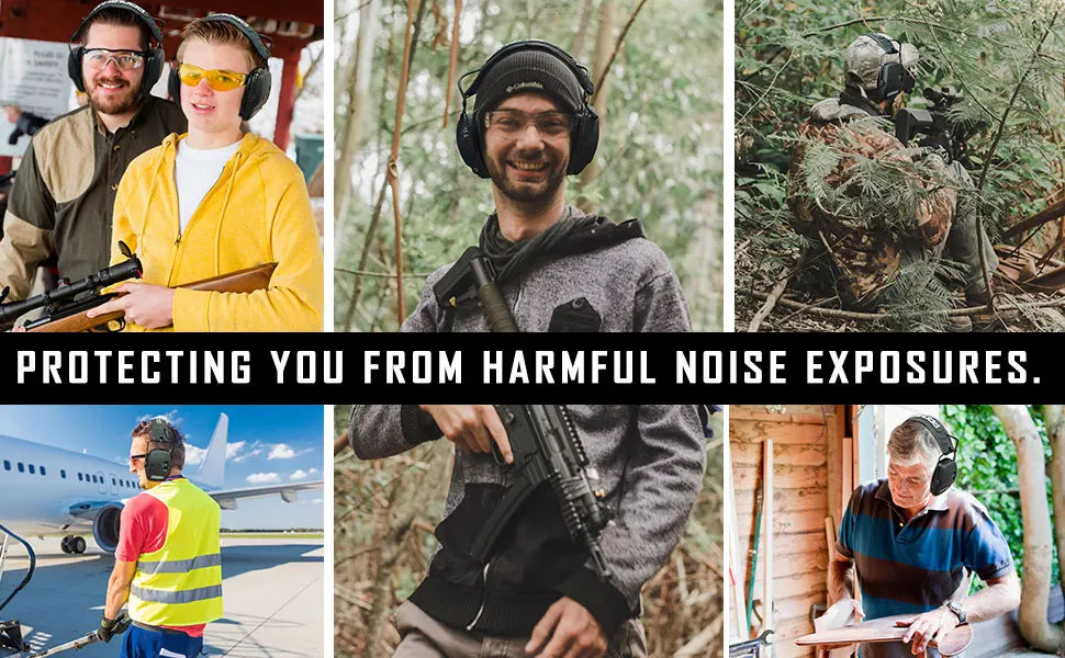 ZOHAN-Tactical Hearing Protectors, Electronic Headphones, Hunting Sound Amplification Earmuffs, Anti Noise Ear Helmets for Shoot