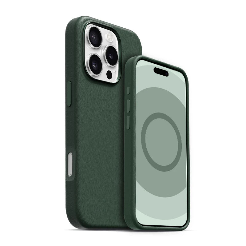 Original Magnetic Animation Leather Case Magsafe for iPhone 16 Pro Max 16Pro Case with Wireless Charging
