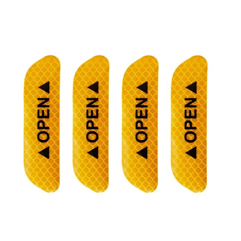 Car Door Reflective Sticker Safety Opening Warning Reflective Tape Car Accessories Interior Exterior Reflector