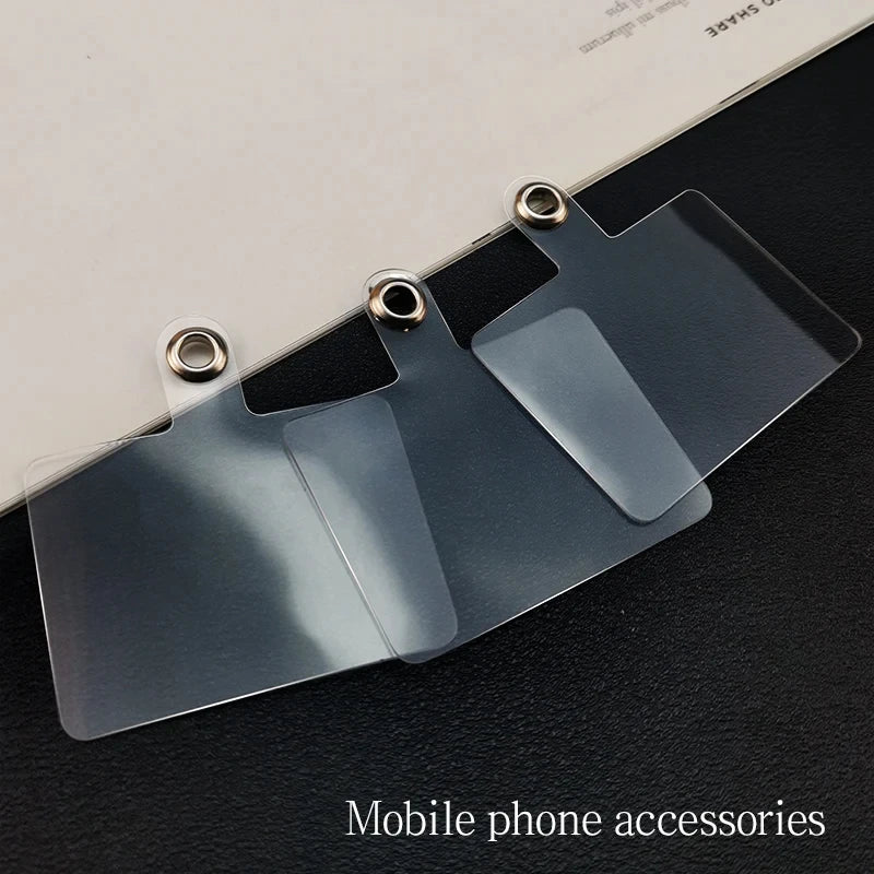 1-100PCSTransparent Flexible Mobile Phone Lanyard Cads Mobile Phone Universal Lanyard Transparent Lanyard Sticker Strap Clip Pen