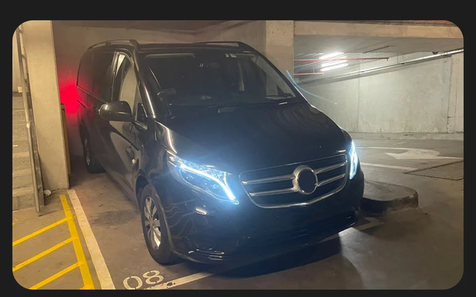 Auto Parts Headlights For Benz VITO V Class Metris 2015-2019 latest Styling LED Dual Projector Car Accesorios Modified