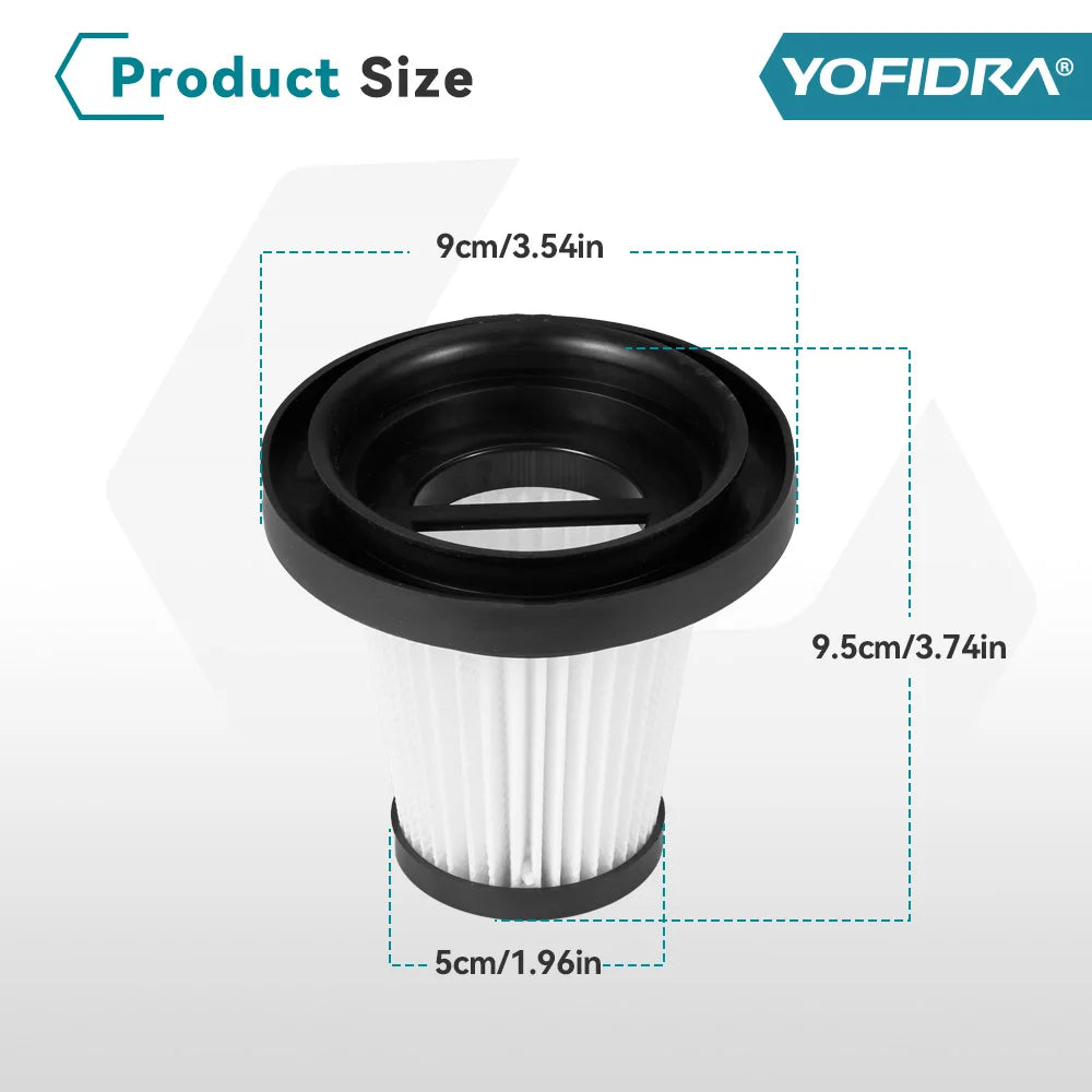 YOFIDRA Vacuum Cleaner Filter Reusable Air Filter Net Element For Handheld Home Car Vacuum Cleaner Accessories