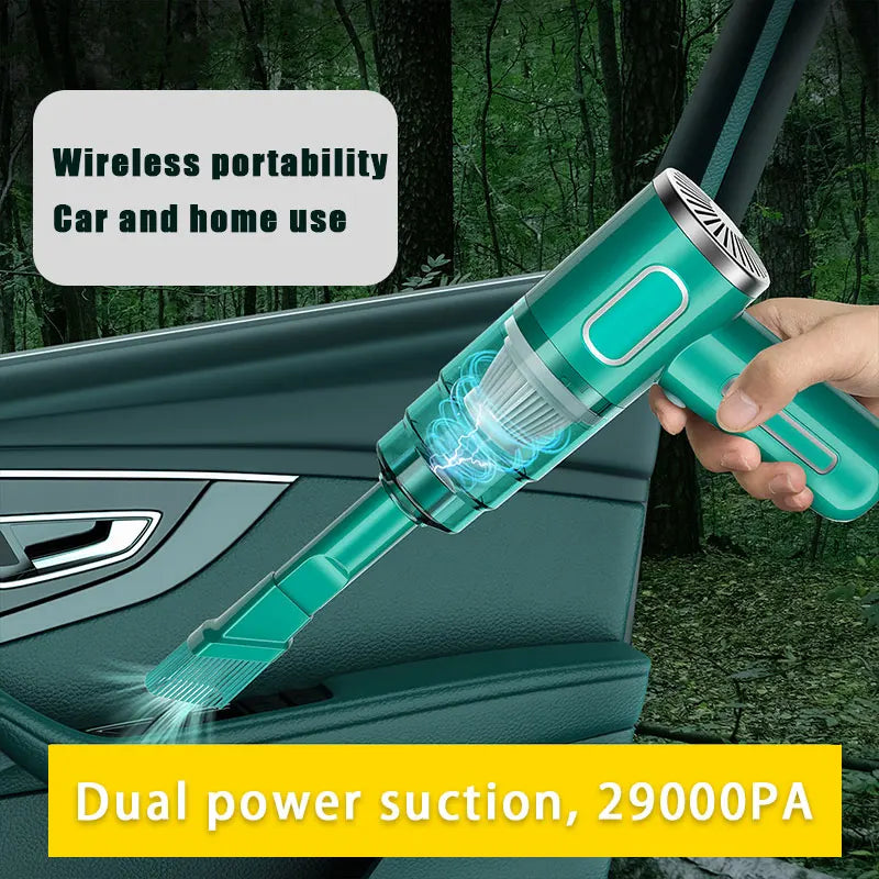 Portable Car Vacuum Cleaner WireLess Charging Handheld Car Household High-Power Multi-Functional Small Vacuum Cleaner