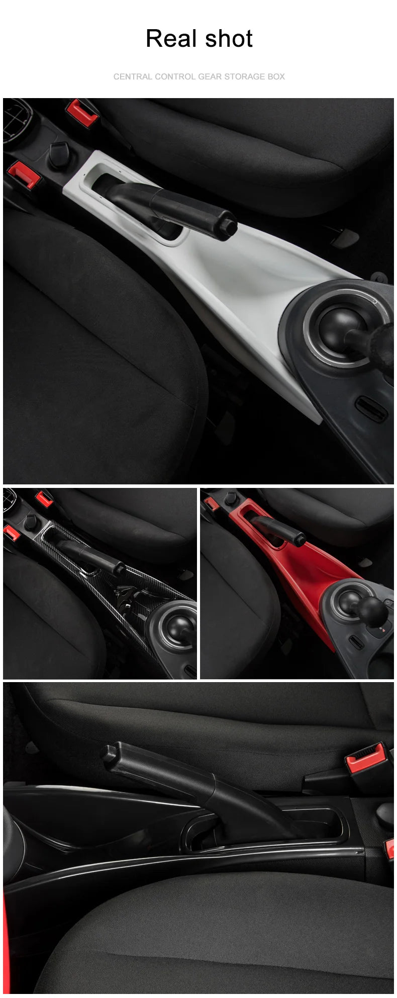 Car Central Control Storage Box Gear Stowing Tidying For Mercedes Smart 453 Fortwo Forfour Car Accessories Interior Modification