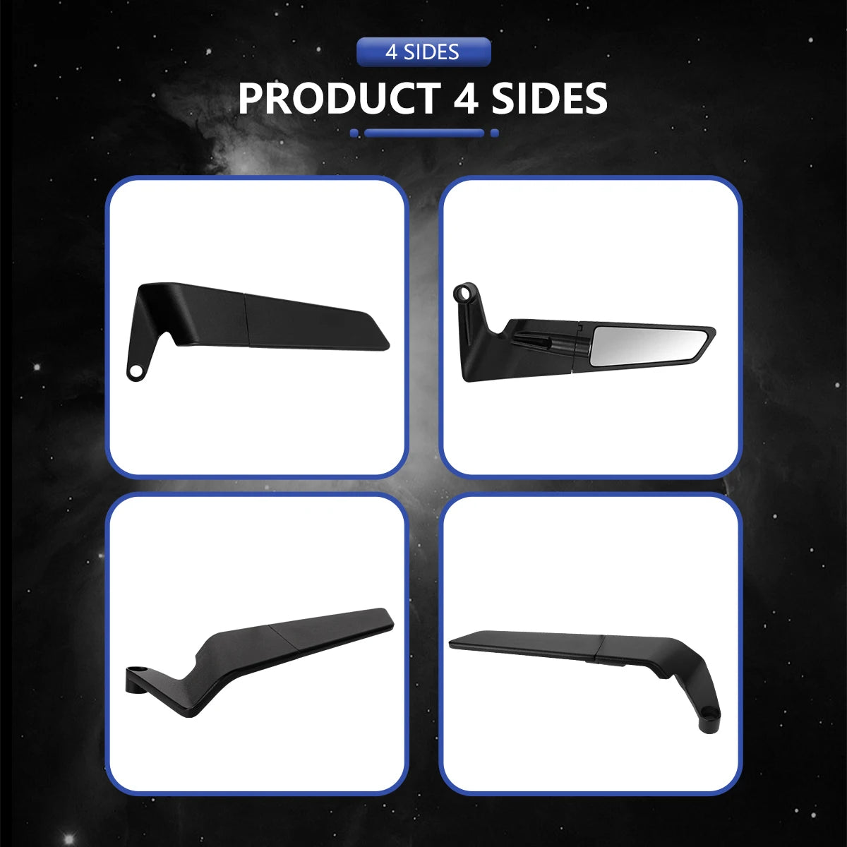 Motorcycle Mirrors Wind Wing Side Rearview Rotate Adjustable Mirrors For Honda YAMAHA MT07 BMW KTM Kawasaki DUKE Accessories