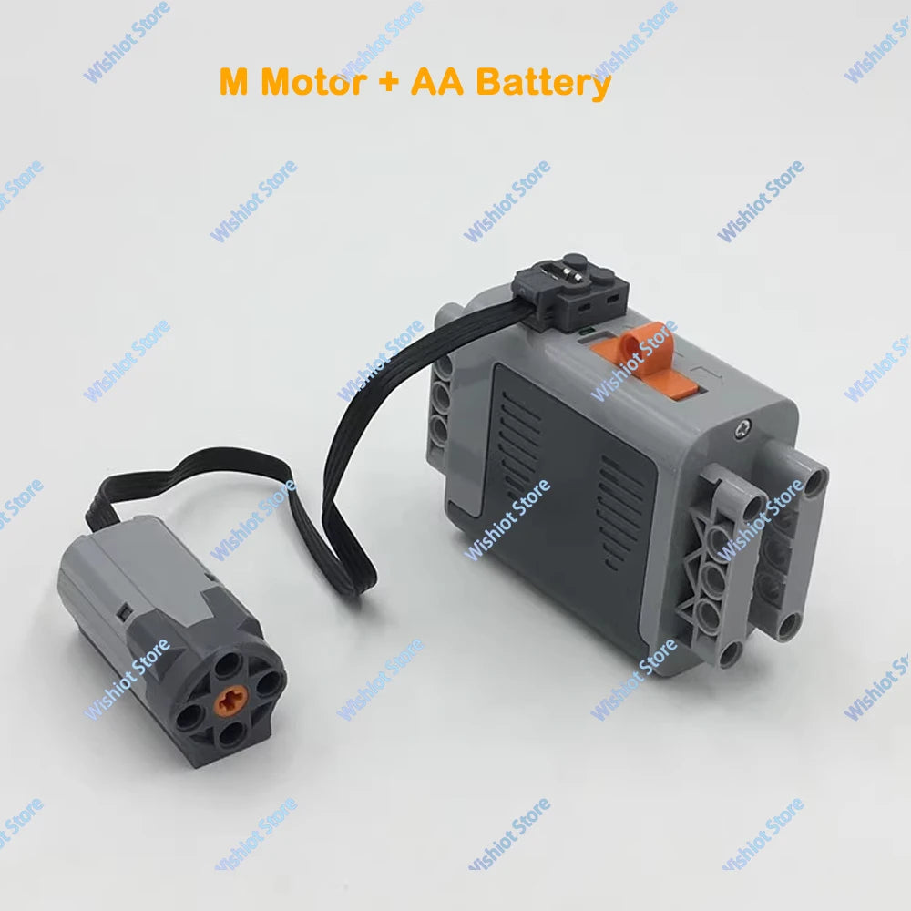 MOC 6 Speed Gearbox Engine Manual Transmission Model APP Control M Motor AA Battery Box 8883 8881 Building Block Power Functions