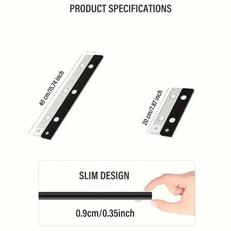 Night Light Motion Sensor USB Rechargeable Dimmable Three Color LED Light Magnetic Wireless Kitchen Wardrobe Cabinet Bedroom