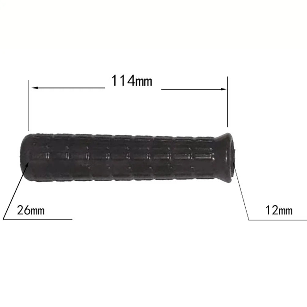 2pcs Wheelbarrow Handles Rubber Round Tubes Anti-skid Shock Absorption Universal Weatherproof Replacement Handle Cover