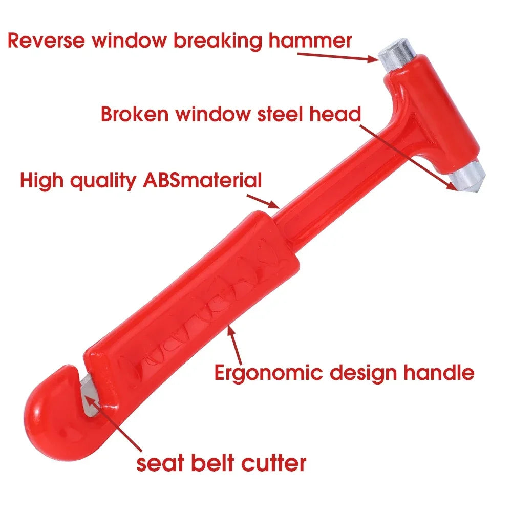Car Buses Trucks Safety Hammer Multifunctional Seat Belt Cutter Window Breaking Hammer Portable Emergency Rescue Escape Tool