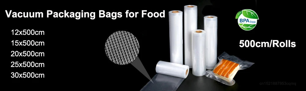 Vacuum Packaging Bags for Food 100pcs Food Storage Vacuum Bags for Vacuum Sealer Machine Food Fresh Long Keeping Empty Bags