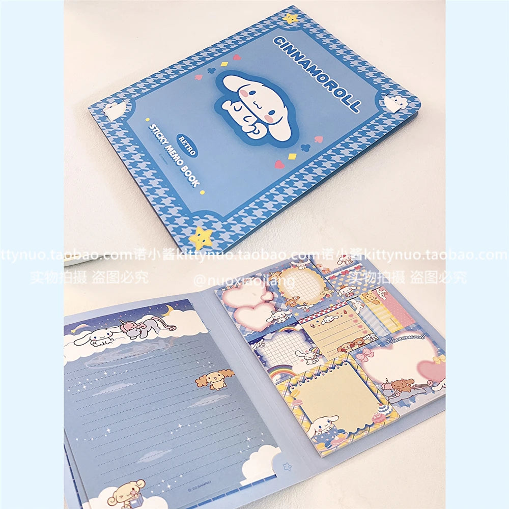 Kawaii Cute Sanrio Convenience Book My melody Kuromi Hello kitty Note Book Paste Notepad Stationery Student Birthday Present
