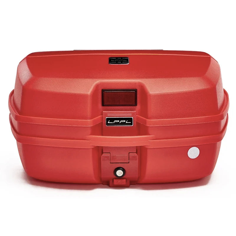 45L Motorcycle Tour Tail Box Motorcycle Luggage Box Top Case with 2 Keys Multifunctional for Luggage Storage