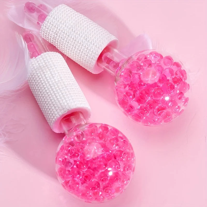 2Pcs Box LCE Globes For Facials Cooling LCE Balls For Face LCE RollerFacial Massager Freezer LCE Globes Tool For Face And Eyes