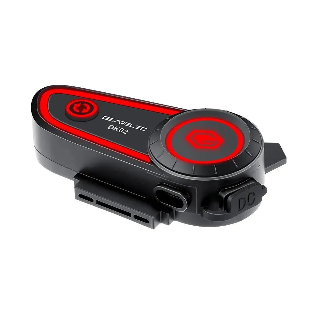 GEARELEC DK02 Motorcycle Helmet Headset Stereo Bluetooth Hands Free Call IPX7 Waterproof 2800mAh With Tri-Color Ambient Light
